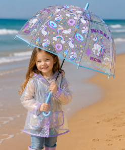Unicorn Style - 4 colours print  clear umbrella