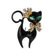 Emerald Queen Cat Brooch