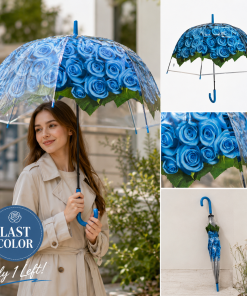 Blue Rose Umbrella