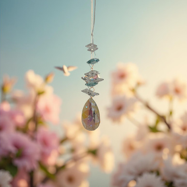 Austrian Crystal suncatcher Oval
