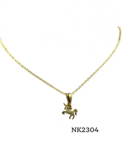 Necklace-little unicorn gold chain 16"