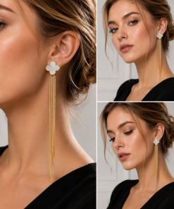 Alternative view of Clip Earring Luck flower