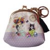 Coin Purse- Kitten in pot with flowers