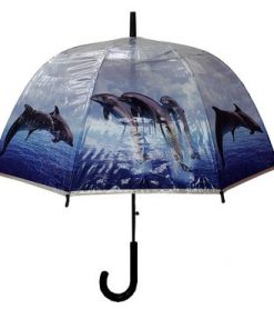 Dolphin Print , Clear umbrella