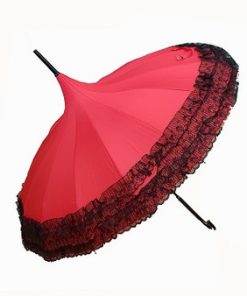 Pagoda Umbrella with Lace (Colour options)