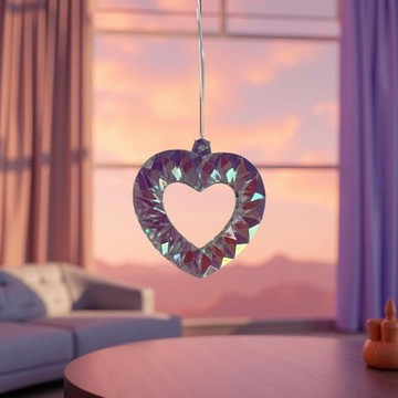 Crystal Heart SunCatcher