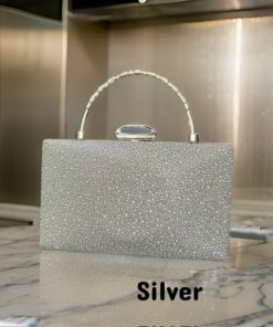Evening Shiny Clutch Bag w/ Handle
