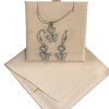Necklace- Small rhinestone butterfly