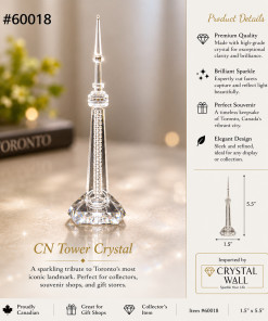 Crystal Figure- Small CN Tower