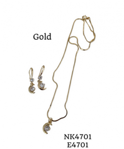 Necklace or earring or set hanging Moon pendant colour option