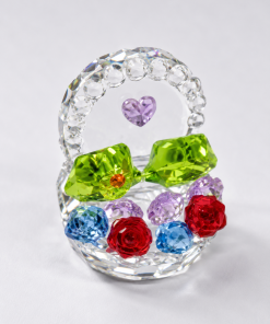 Crystal-Crsytal Flower Basket (mini)(color)