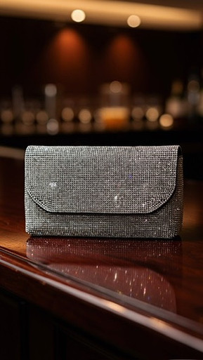 Evening small shine bag for Phone and make up