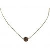 Necklace happy face gold or silver
