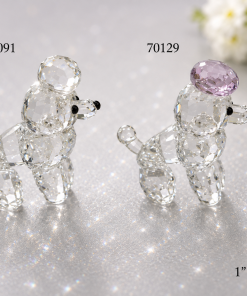 Crystal Figure- Poodle Dog