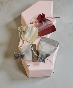 Organza Bag 4 colour mix  12 pcs