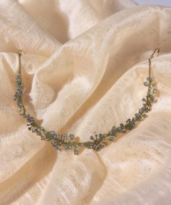 Alternative view of Pearl Bridal Headband with Ribbon Tie
