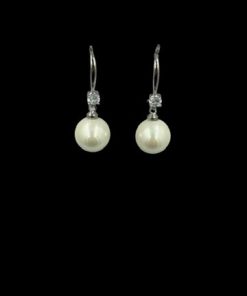 Earring Dangling 8mm Shell pearls