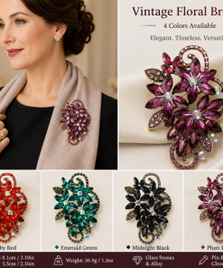 Alternative view of Vintage Floral Brooch  Collection