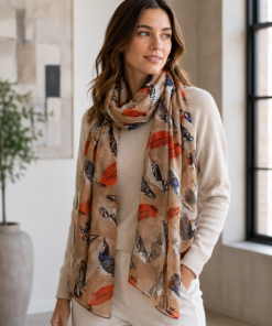 Alternative view of Woodland Songbirds Scarf