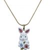 Necklace bunney painted