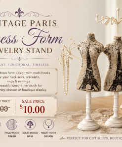 Vintage Paris Dress Form Jewelry Stand