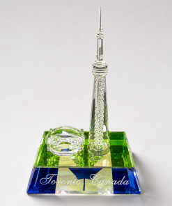 Crystal Figure- CN Tower and Rogers Centre Stadium ( 3.5" X  6.5" )