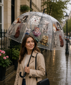 Cats print umbrella