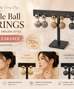 Luna Double Ball Earring