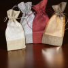 Organza Bag wine  4 colour mix  12 pcs