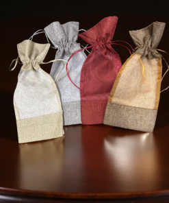 Organza Bag wine  4 colour mix  12 pcs
