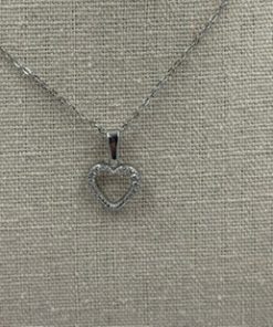 Titanium Chain and Stainless steel Pendant small heart