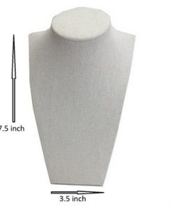 Necklace Display Beige Fabric