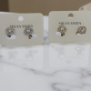 Earring Clip 5mm diamond size trim double stone