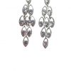 Earring- Cubic Zirconia Dangling 5 line