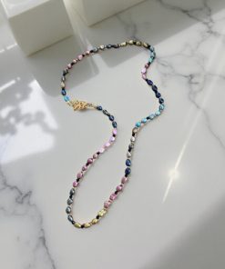 Multi-Colour Freshwater Pearls with Triangle Pattern