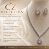 Blush Teardrop CZ Jewelry Set