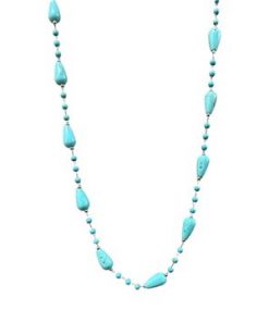 Turquoise stone necklace Style