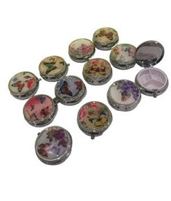 Butterfly Pill Box - MIX - 12 pcs