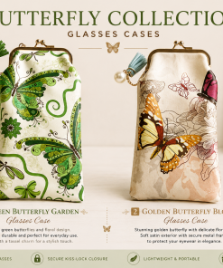 Butterfly Garden Glasses Case
