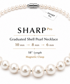 SHARP Pro™ Graduated Shell Pearl Necklace
