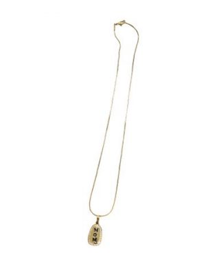 Necklace gold pendant MOM