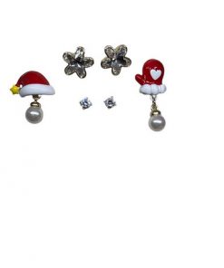 Stud- xmas style 1  -3pairs