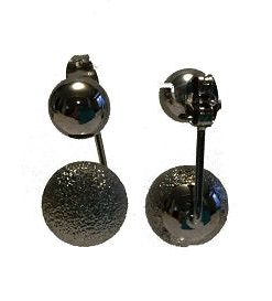 Earring-2 grey balls
