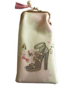 Glasses case- High heel , bow, lipstick and earrings