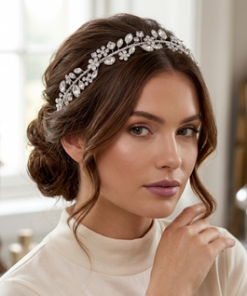 Alternative view of Crystal Hair band for  bridal & Special  Occasions