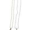 Necklace small heart pendant with crystal stone