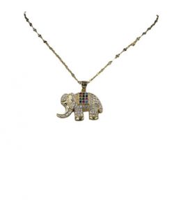 Necklace Elephant colour gold