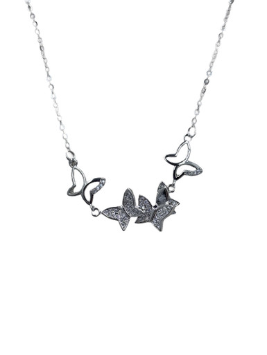 Butterfly Crystal Statement Necklace