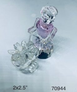 Crystal-lady planting a Garden