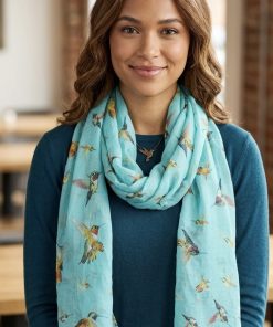 Alternative view of Hummingbird Flight Print  Scarf